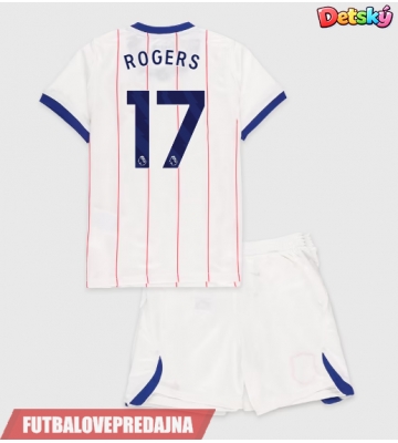 Lacne Dětský Futbalové dres Chelsea Morgan Rogers #17 2026-27 Krátky Rukáv - Tretina (+ trenírky)